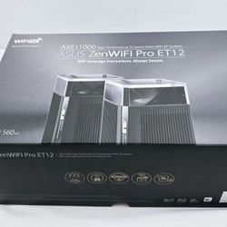 2x ASUS ZenWiFi Pro ET12 AXE11000 Tri-Band WiFi 6E System