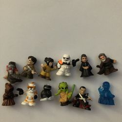 Star Wars Micro Force Minis. Set Of 12.