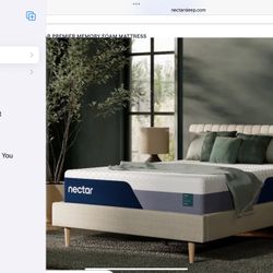 New Nectar Full Size Mattress.  Memory foam, SO Comfy! 