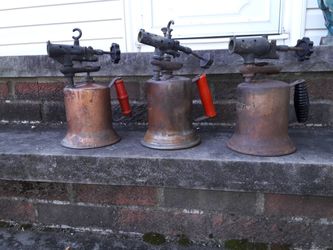 antique brass welding blow torches