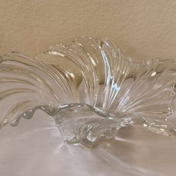 Large Mikasa Crystal Bowl 14" Wide