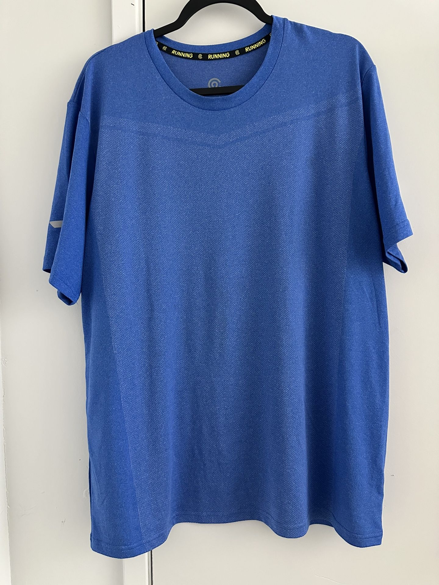 Champion Running Mens T-Shirt Blue Size XL Athletic Workout Breathable