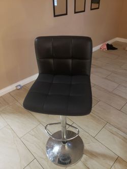 Black barstool