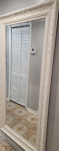 Large White Mirror
