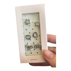 New 3 pack Set of Silver Earrings