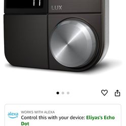 Lux Kono Smart Thermostat  Black 
