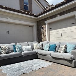 Comfy & oversized L Sectional sofa