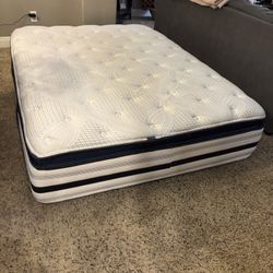 Queen Frame And Mattress 
