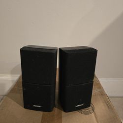 Set of 2 Bose Lifestyle Acoustimass Black Cube Double Swivel Speakers 
