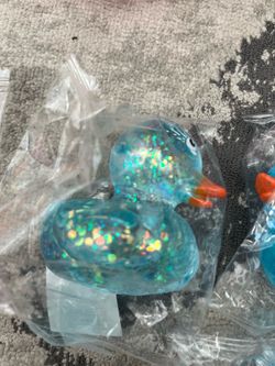 Squishy ducky glitter fidget sensory toy