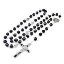 Rosary Beads Catholic in a gift box black