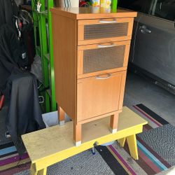 Small 3 Drawer Dresser 34” Tall 15” Wide 14.5” Deep 