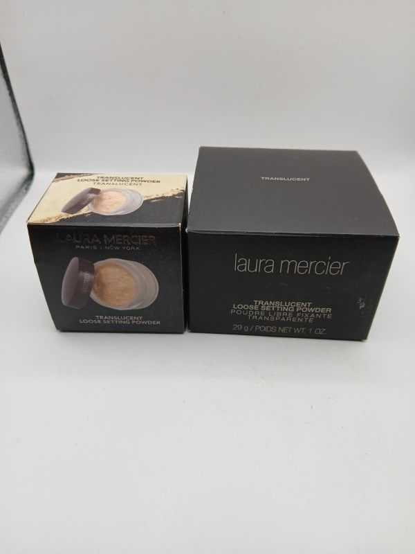 Laura Mercier Translucent Loose Setting Powder, 1-.33 oz. Jar and 1-1 oz. Jar