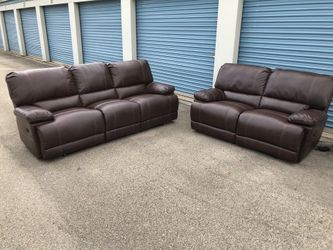 Power Reclining Couch And Love Seat