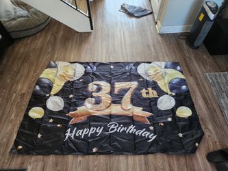 Free Large 37th Birthday Banner