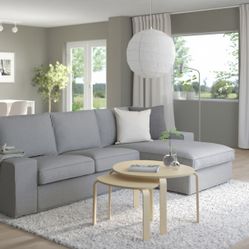 For Sale: IKEA KIVIK Sofa with Chaise - Tibbleby Beige/Gray - Like New!