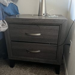 2 Night Tables (Matching Dresser Not Included) 