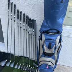 Full Women’s Set 12 Club Golf Set Like New   New Grips 