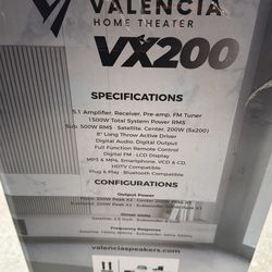 Valencia Home Theater Vx200