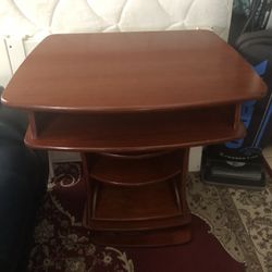 Wooden TV Stand - Turntable