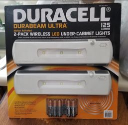 Duracell Motion Activated 2-Pack Wireless LED Under Cabinet Lights
