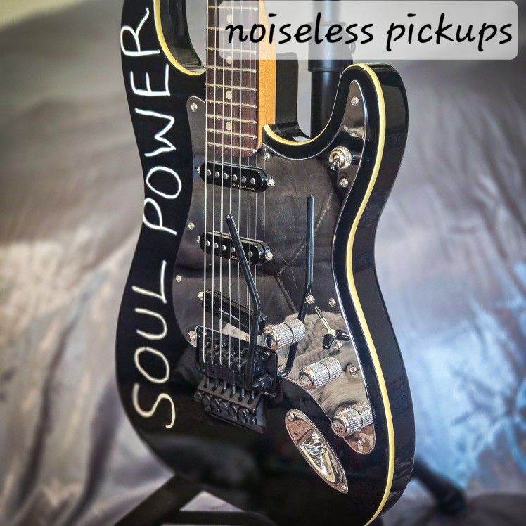 Fender Tom Morello Soul Power Stratocaster Electric Guitar Black Artist Signature Series Limited Edition Electric Guitar