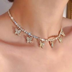 Butterfly Choker Gold Plated