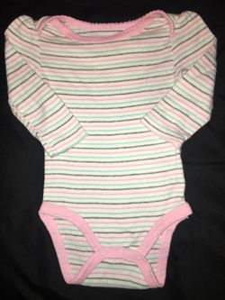 3-6 month long sleeve onesie
