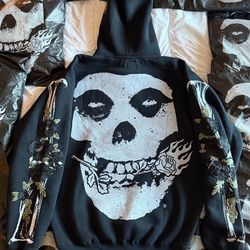 Civil Regime Misfits “Black Roses hoodie size medium and large