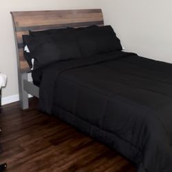 Bed Frame - Full Size Solid Wood 