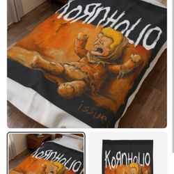 Beavis.   And ButtHead Kornholio Cartoon  Plush Blanket