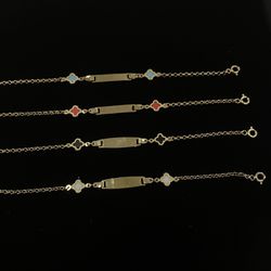 Clover bracelets. 14k Gold