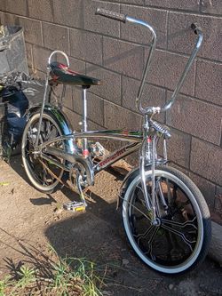 ROADMASTER *BLING BLING* LOWRIDER BIKE+SPRINGER VINTAGE STINGRAY CHROME