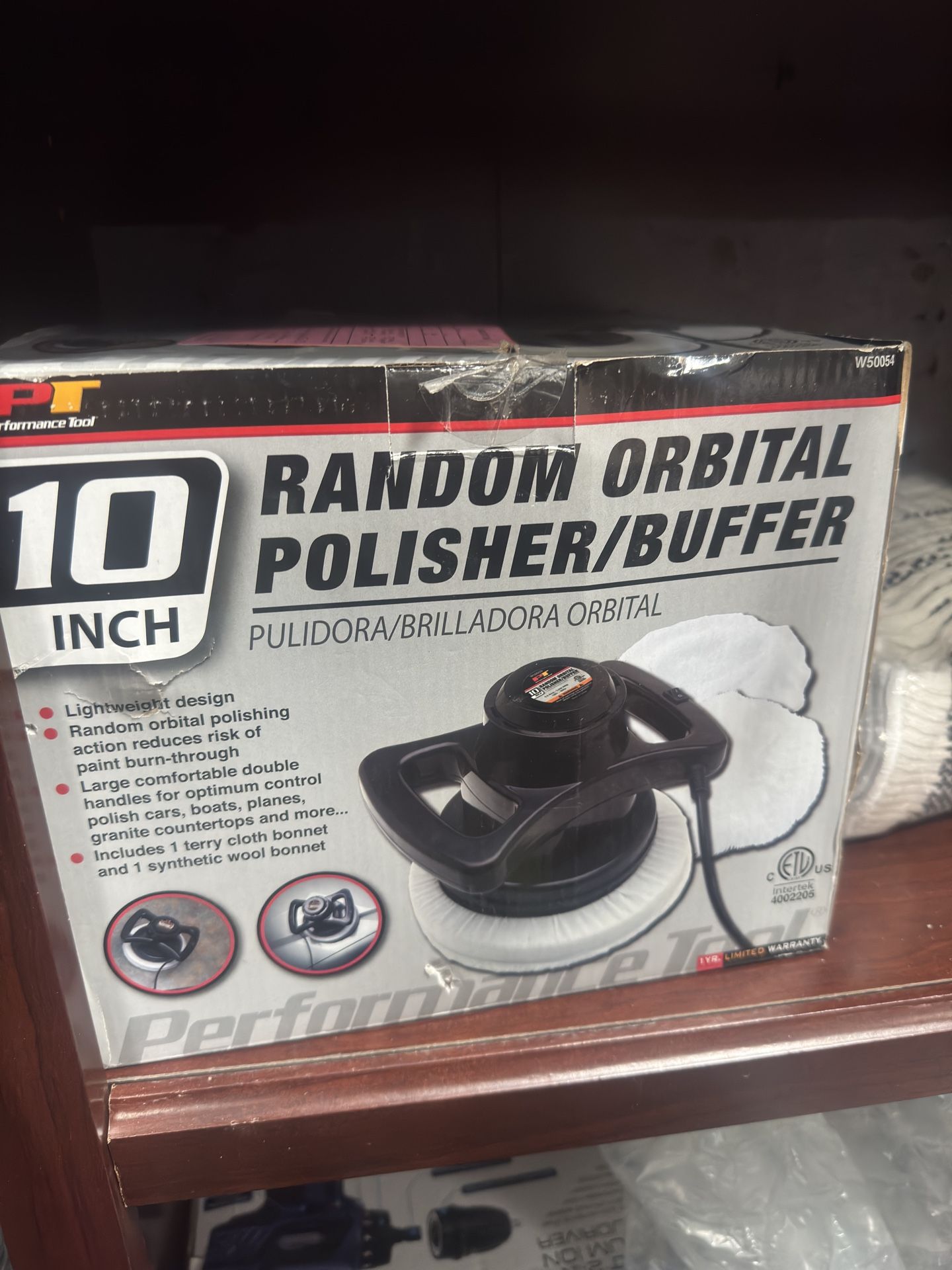 Performance Tool W50054 Random Orbital Buffer/Polisher, Black, 10 Inch