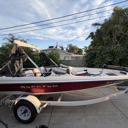 1997 quantum ski/fishing boat