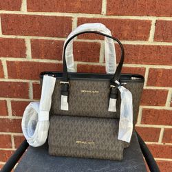 Michael Kors Purse And Wallet Set