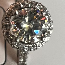 1.25Ct Center Diamond Ring White Gold 14ct