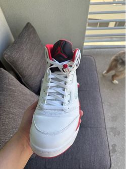 Air Jordan 5 fire red black tongue (2025) Sz 13
