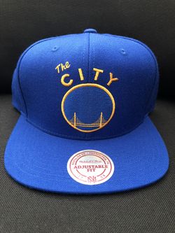 Mitchell & Ness Golden State Warriors Blue The City SnapBack Hat