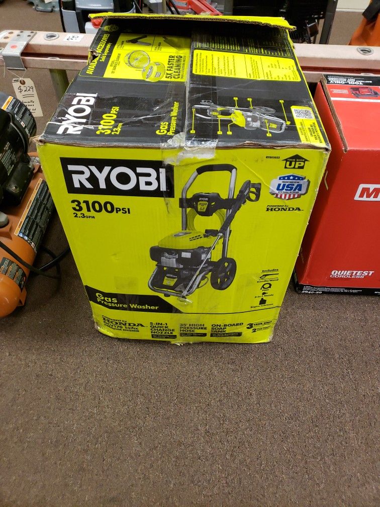 NEW Ryobi RY80(contact info removed) PSI Gas Pressure Washer for Sale