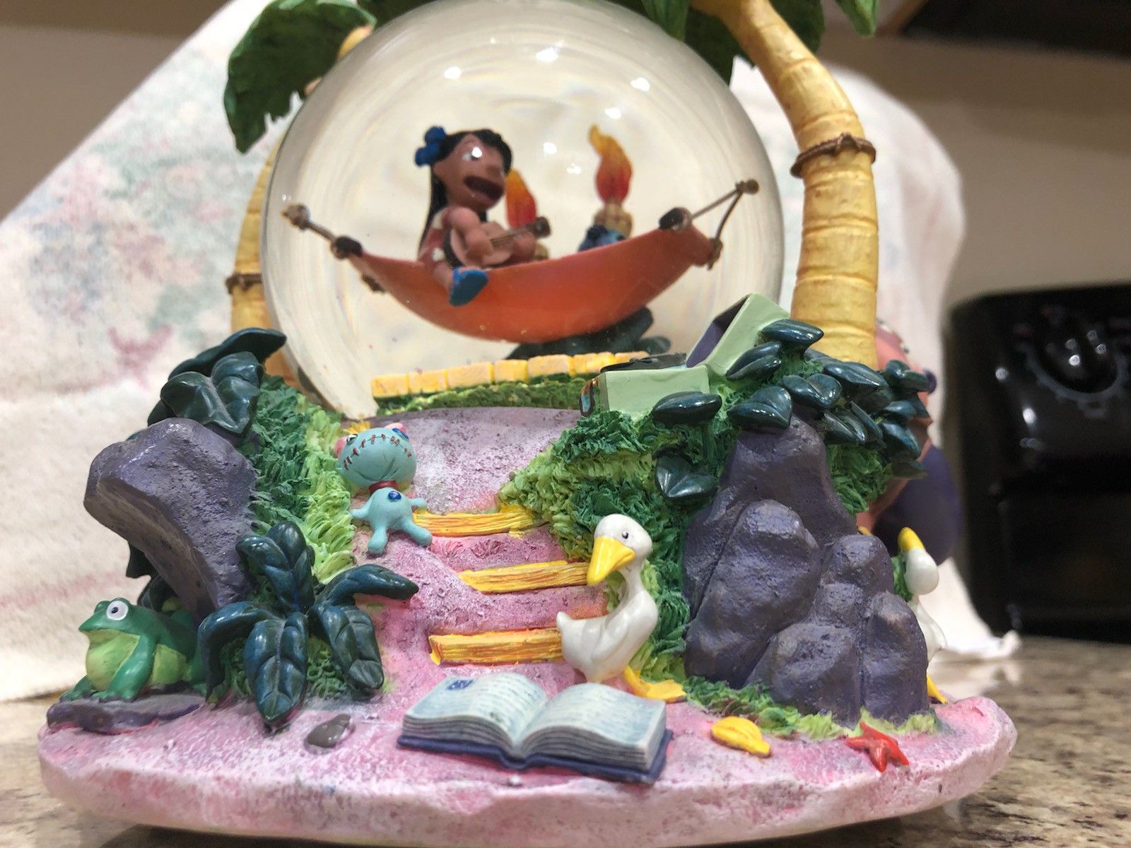Disney's Lilo & Stitch snow globe with music Box