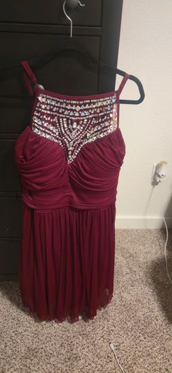 Burgundy dress