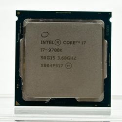 Intel i7-9700K 3.70GHz 8 Core SRG15 8 Thread LGA 1151