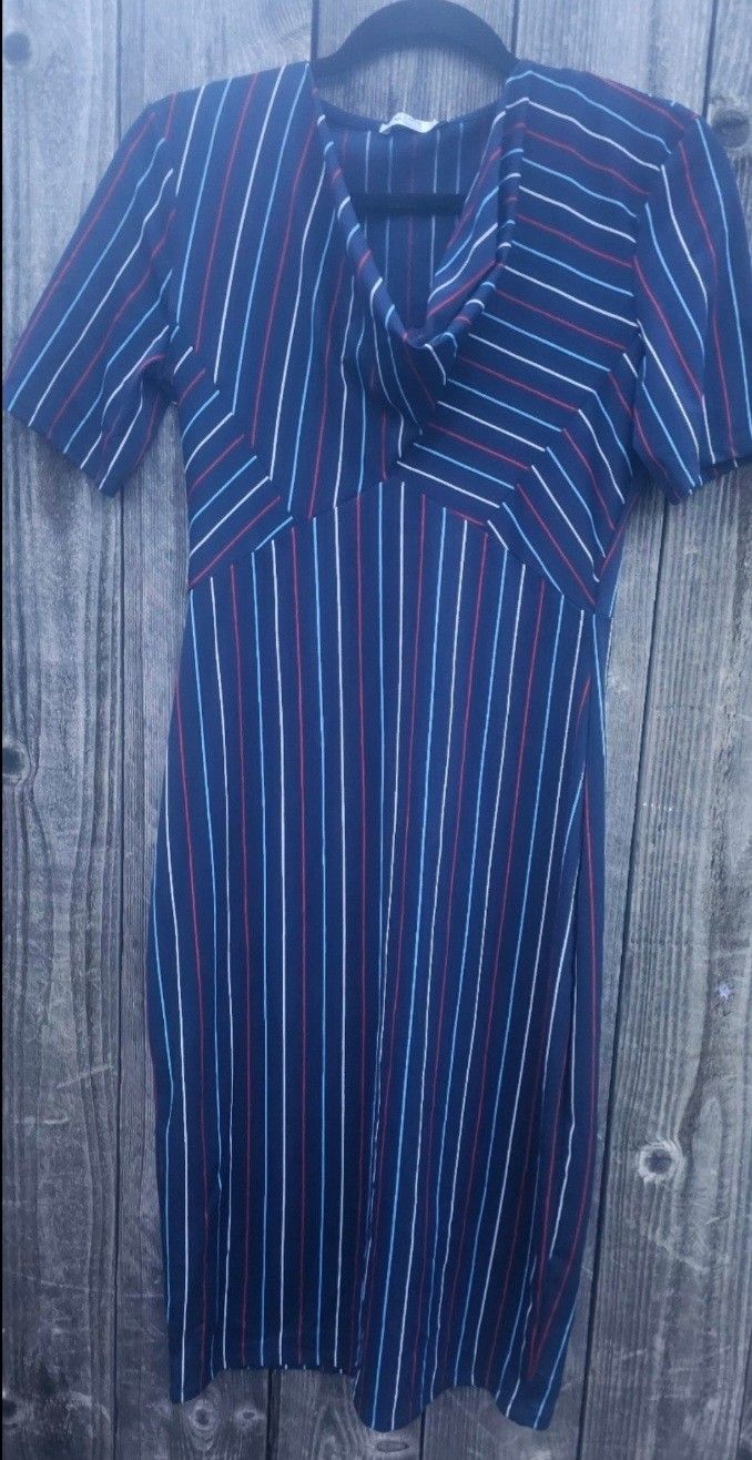 DressZARA Basic Midi Striped Dress