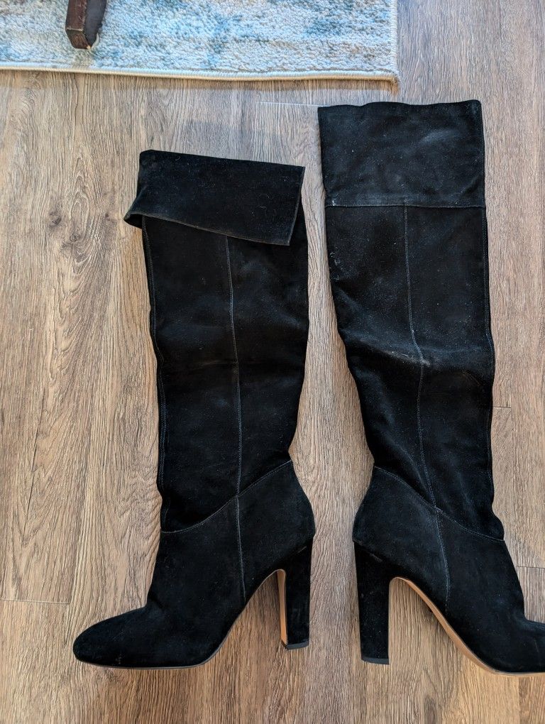 Black High Heel Boots