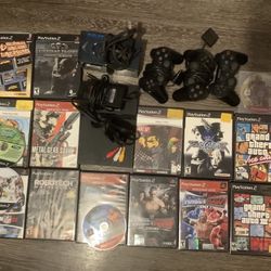 Ps2 lot 17 Games 4 Controllers