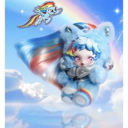 🌈 RAINBOW DASH SKULLPANDA x MY LITTLE PONY Plush Doll Pendant