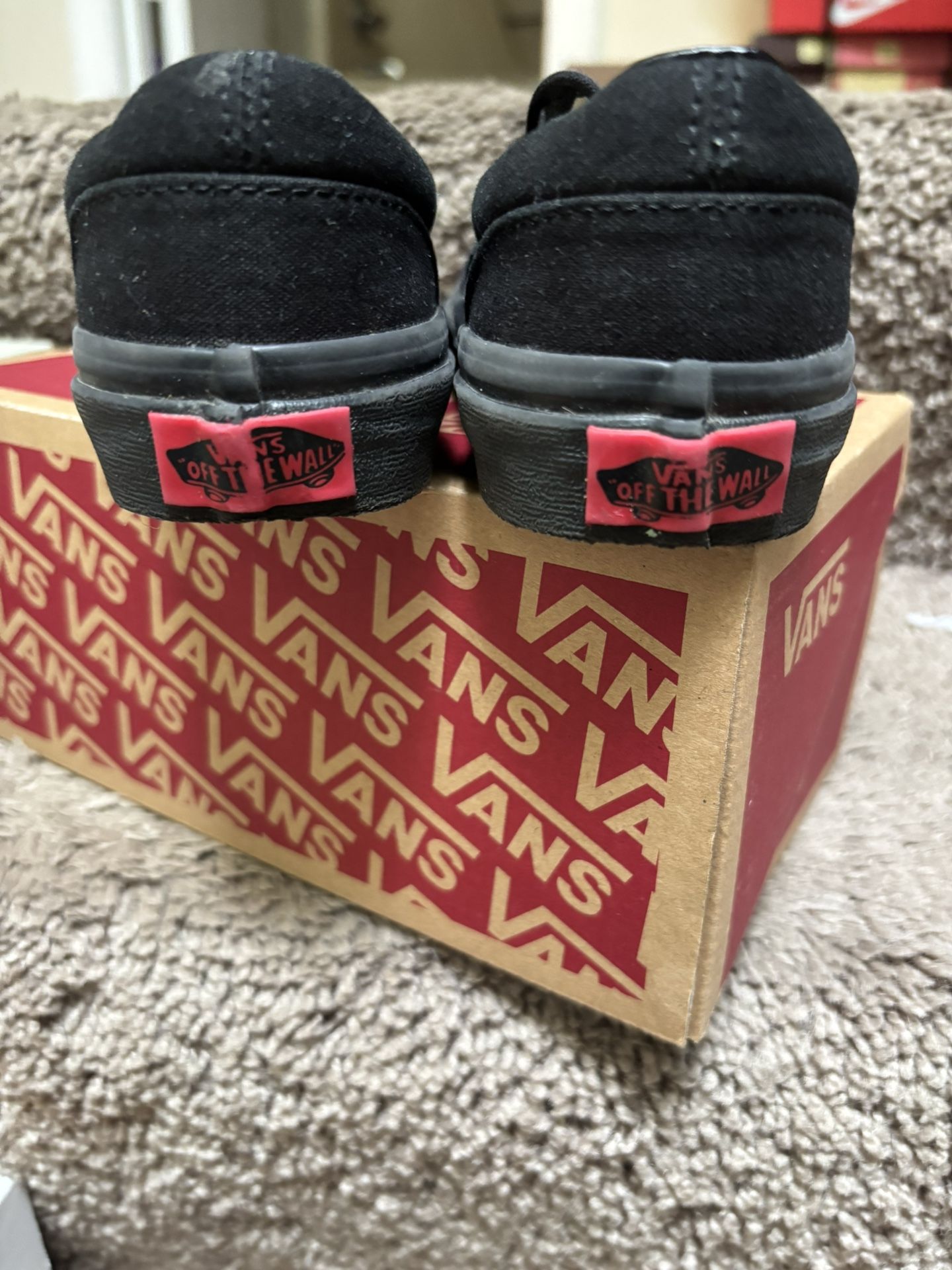 Black Slip On Vans PS size 13