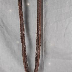 African Tribal Seed Bead Necklace Vintage 1960's