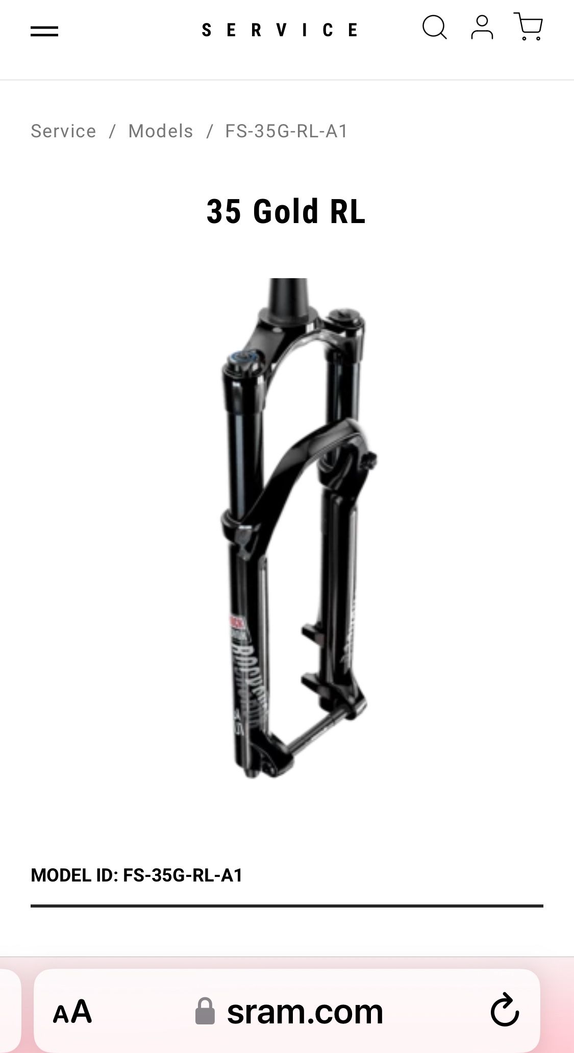 MTB Rockshox Fork 35 Gold 29er